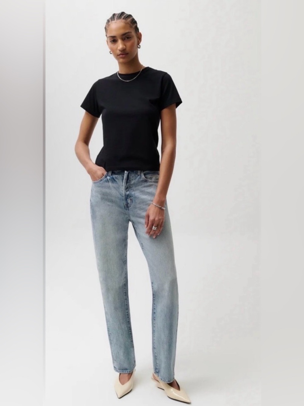 NWT Pistola Cassie Super High Rise Straight Leg Jean 30/10